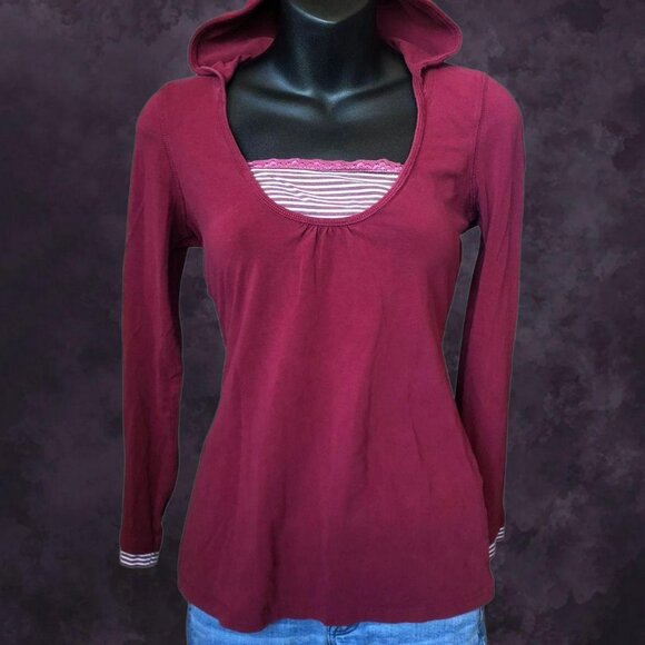 00s Babydoll Hooded Top - Picture 2 of 5